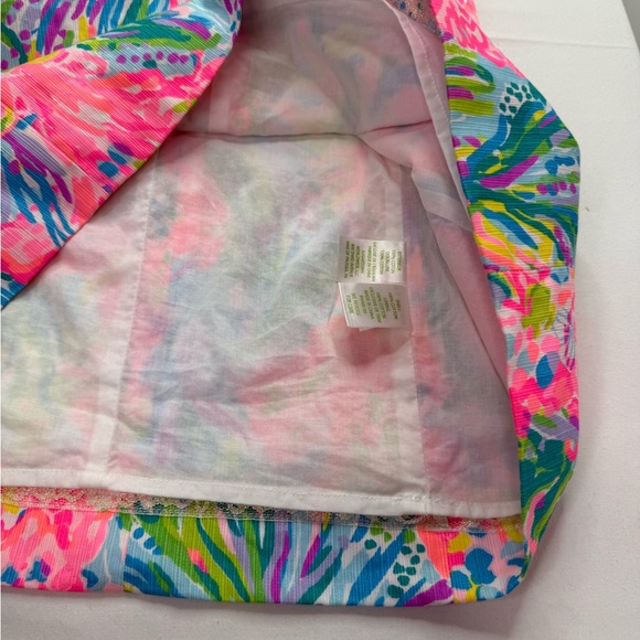 Lilly Pulitzer Gabby Fan Sea Pants Multi Corded Lace Detail Shift Dress Size 6 - Picture 9 of 11